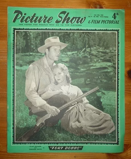 PICTURE SHOW Vol 71 No 1842 19TH JULY 1958 VIRGINIA MAYO CLINT WALKER COVER