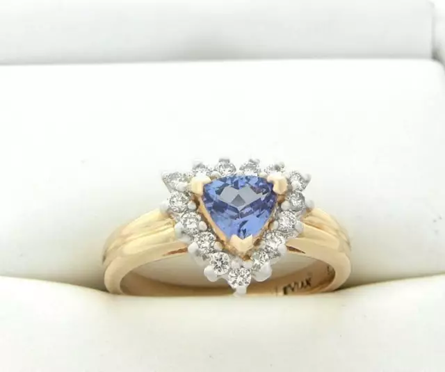 Levian Diamond Tanzanite Triangle Ring Designer