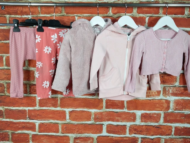 Baby Girl Bundle Age 12-18 Months Next H&M Tu Leggings Fleece Jumper Jacket 86Cm