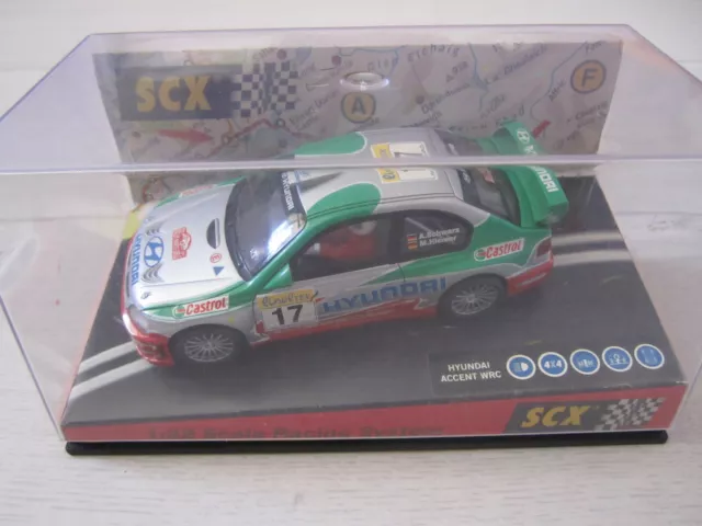 Slot Car SCX Scalextric HYUNDAI ACCENT WRC "Montecarlo 2002"  60840 1:32