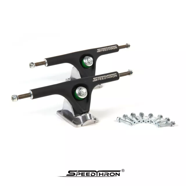 Extra Breite Longboard Achsen Trucks 8" 270mm SpeedThron  Alu mit Edelstahlkern