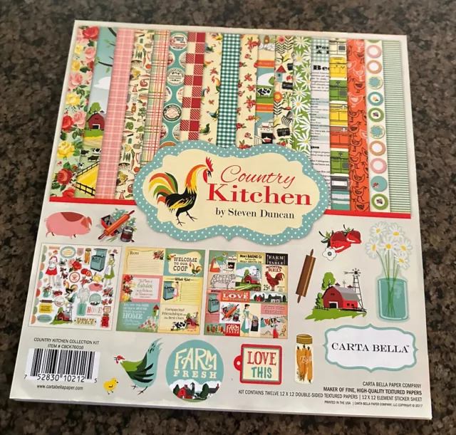 Carta Bella COUNTRY KITCHEN 12 Pages 12x12 Paper and Stickers