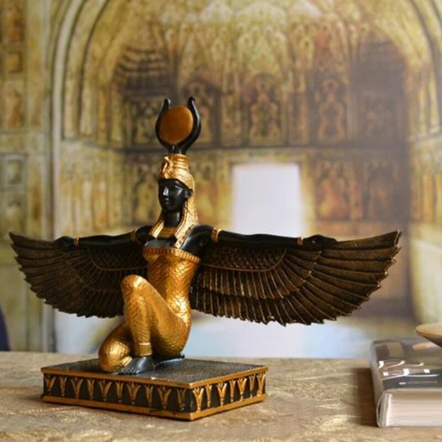 Statue Antique égyptienne D'Isis En Pierre - Déesse Du Soin Et De L'amour, Provenance Louxor
