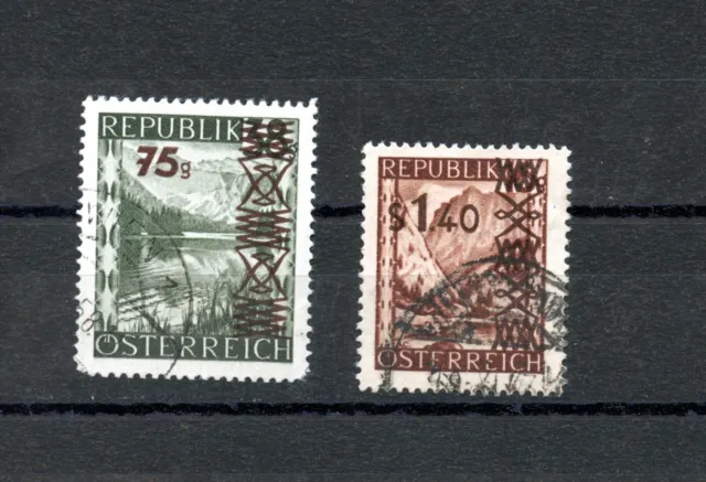 Briefmarken  Österreich 1947  Mi 835 - 836  gest