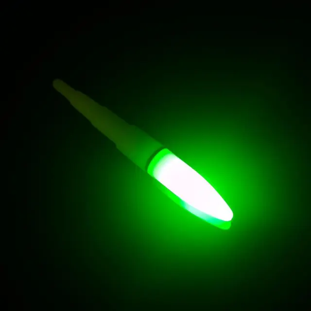 AU 2Pcs Night Float Rod Light Dark Glow Stick LED Luminous Fishing Light (Green) 3