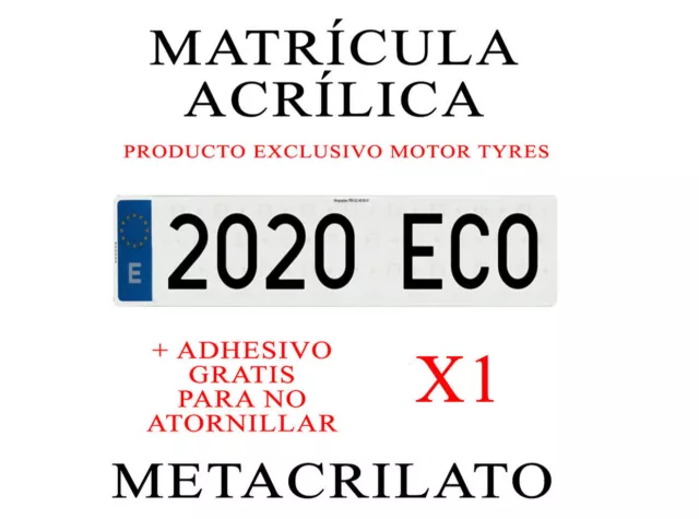 1 MATRICULA COCHE ALUMINIO LARGA NORMAL MEDIDAS 52x11 cm HOMOLOGADA ALTA  CALIDAD