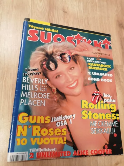 Shannen Doherty 1994 Finnish Magazine Beverly Hills  Keith Richards Alice Cooper