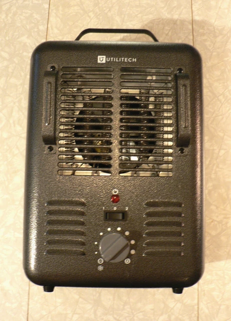 INTERTEK FAN FORCED Electric Utility Heater DQ1409 Black 1500 watts $24.99  - PicClick