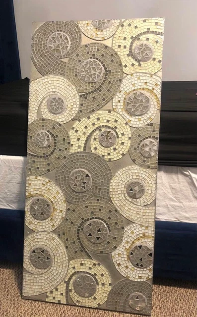 Green Glass Mosaic Art Piece / Home Decor /From Pier 1 Imports Green Glass Mosaic Art Piece / Home Decor /From Pier 1 Imports