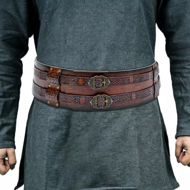 Viking Ceinture Cosplay Parties Style Rétro Ceinture Médiévale pour Hommes