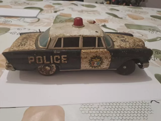 Voiture En Tôle Jouet Mercedes-Benz Police