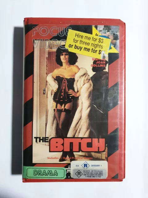 THE BITCH - Drama Video Cassette VHS Tape BETA Rated R JOAN COLLINS