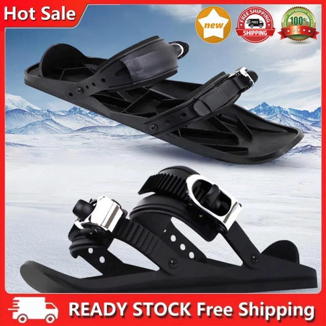 Mini Short Ski Skates Skis Boots Ski Boards Adjutable Fit Into Your Backpack