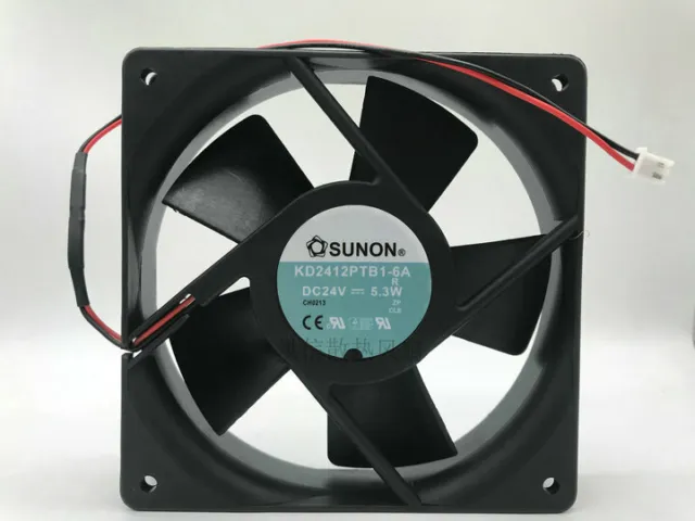 1 PCS SUNON Fan KD2412PTB1-6A DC 24V 5.3W 12cm 12025 2 Pin  cooling fan