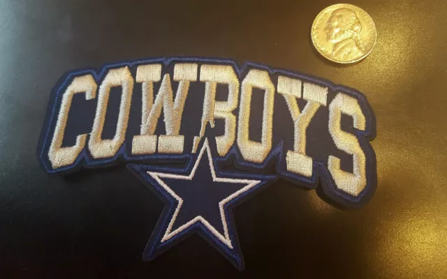 Dallas Cowboys Vintage Embroidered Iron On Patch 4 x 2.5 High Quality NFL  BOYS