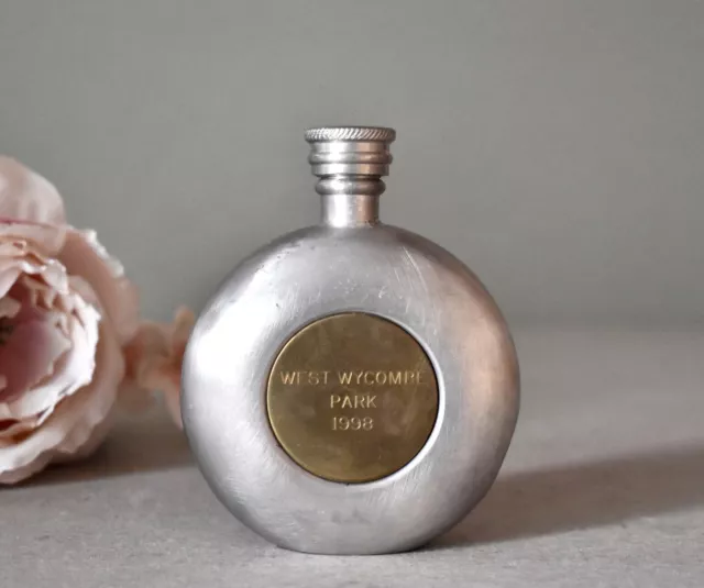 Vintage Pewter Pocket Flask Bottle Sheffield Vintage Flask Hunting Gift
