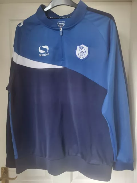 Herren Fußball Shirt - Sheffield Wednesday - 2015 Training 1/4 Reißverschluss Pullover - XL