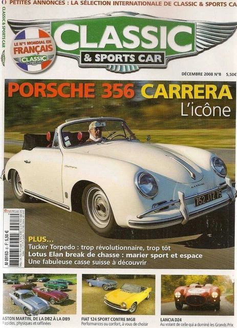 Magazine Classic Sports Car - Porsche 356 Carrera N°8 - Décembre 2008