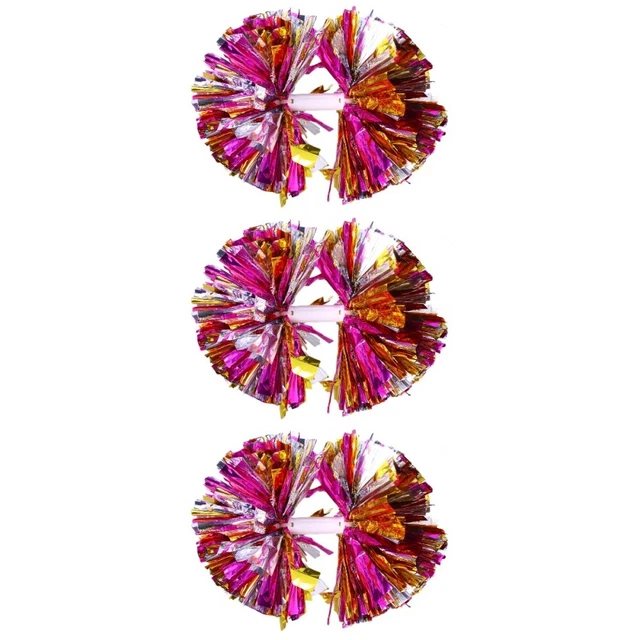 3x Équipe Pompom Cheer Majorette Pompom Équipe Pompom Cheer Cheerleading Arcs