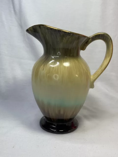 West German Drip Glaze Art Pottery Jug Ewer Vase Marked Foreign 525 115