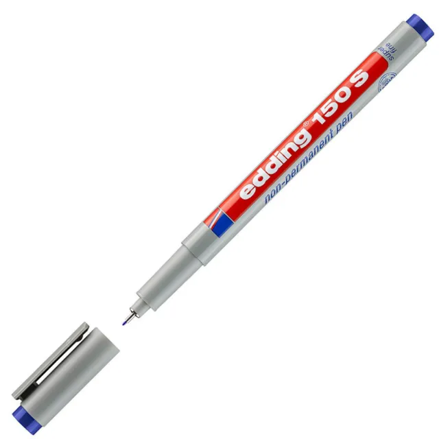 EDDING 1200 Fibre Tip Pens - Assorted Metallic Colours (Blister of 4) - NEW  