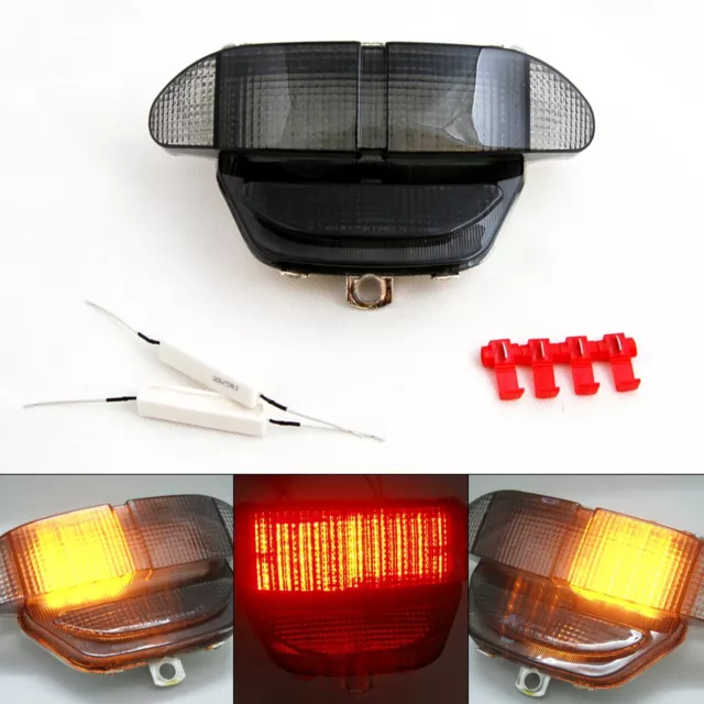 Smoke LED Taillight + Turn Signals For Honda CBR900RR 1998-1999 A