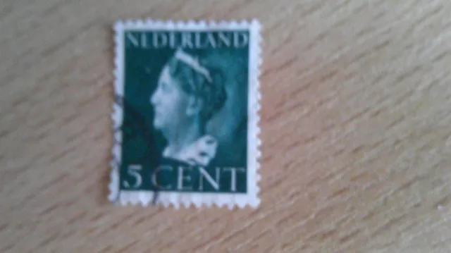 Briefmarke: Niederlande/Nederland dunkelgrün 5 Cent-Königshäuser