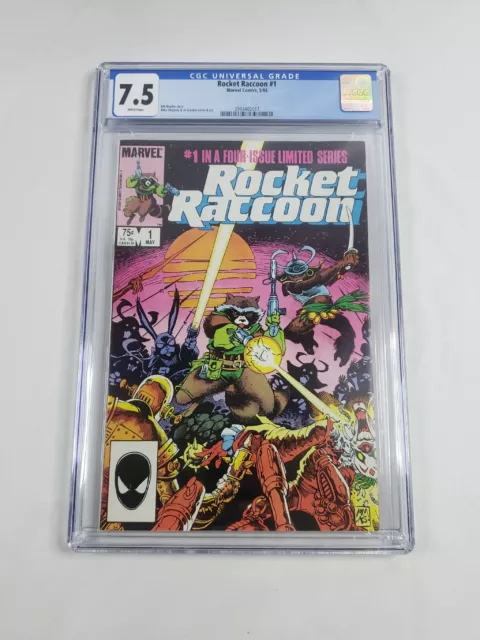 ROCKET RACCOON #1 - CGC 7.5 - GUARDIANS OF THE GALAXY - MARVEL 1985 - 1st Series