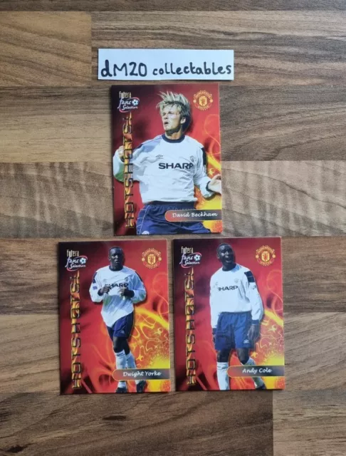 Futera Fans Selection 2000 Manchester United Football Trading Cards Hot Shots