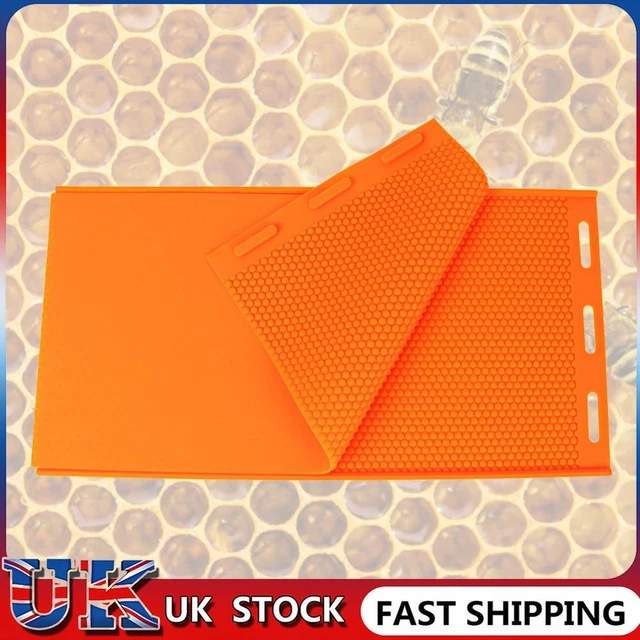 2pcs Beeswax Sheet Mold Silicone Beeswax Mold Soft Beeswax Making Tool (Orange)