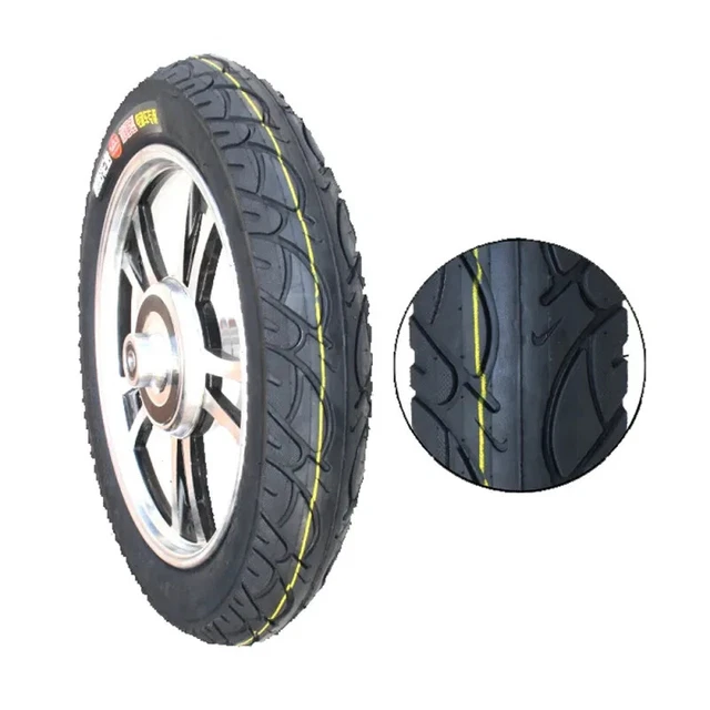 2X Copertura 16x2,5 E-SCOOTER Tube Type Rigido Nero per Copertone CHAOYANG