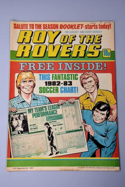 R&L Vintage Magazine Comic: Roy of the Rovers 14th August 1982