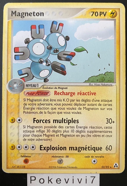 Pokemon Card MAGNETON 22/92 Rare Block EX Legend Makers FR USED