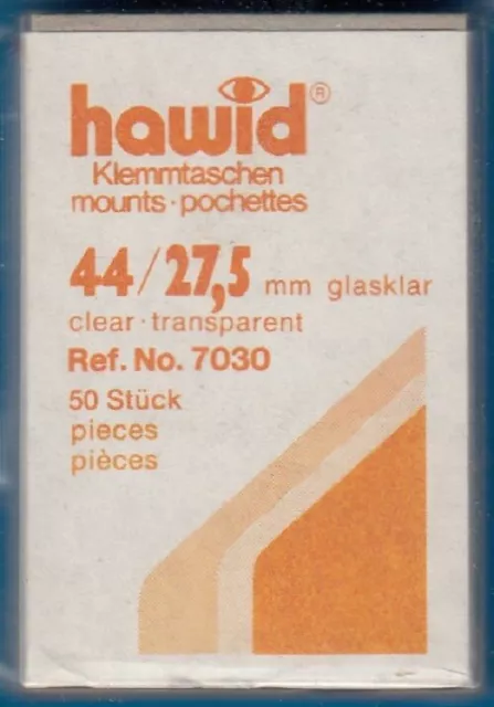 X2 Hawid Stamp Mounts 44x27 For UK High Values 1953-63 Protection CLEAR 50/Pack 3