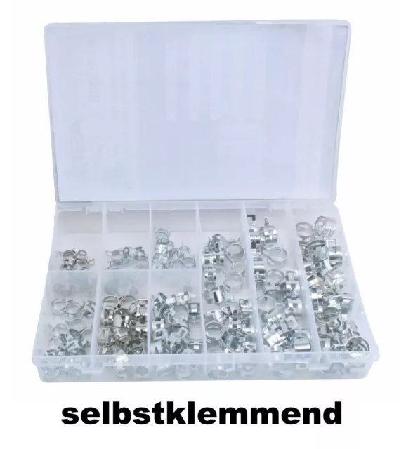 Schellen-Sortiment Set Stahl Schlauchschellen Schlauchklemmen Satz Klemmen 135