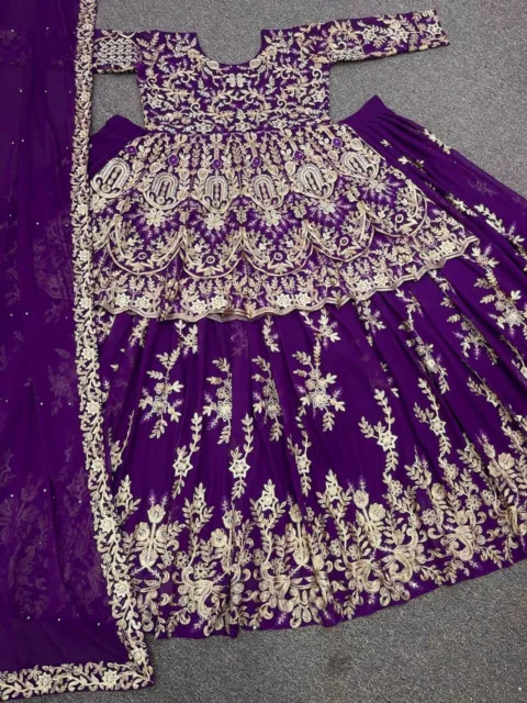 Ropa De Diseño Lehenga Choli Indio Bollywood Boda Fiesta Paquistaní Lista 3