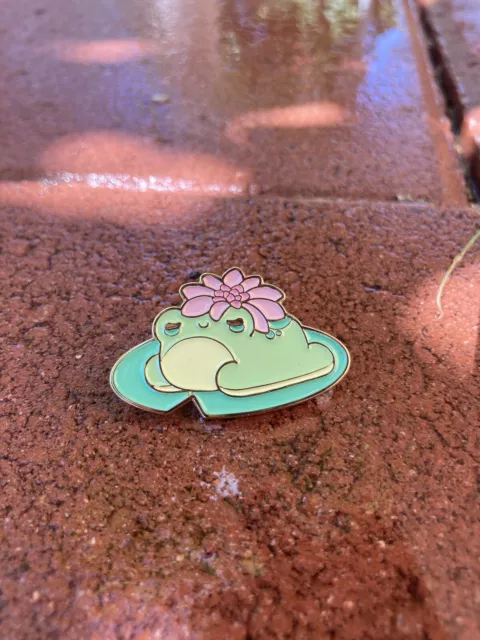 Frog Nugget On Lily Pad Pin