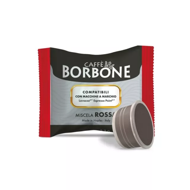 200 Cialde Capsule Compatibili Espresso - Point Caffe' Borbone Miscela Rossa