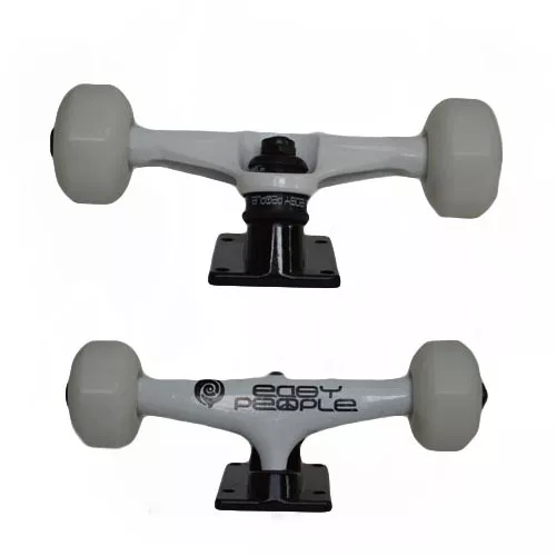 Easy People Skateboards White Truck Set White Wheels,ABEC-5