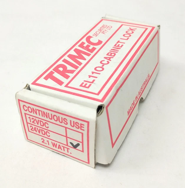 NEW Trimec Securities EL110-Cabinet Lock 24VDC 2.1W Continuous Use PTO
