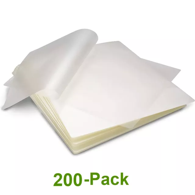 200 Thermal Laminator Pouches 9"x11.5" Laminating Sheets Clear Letter Size 3 Mil