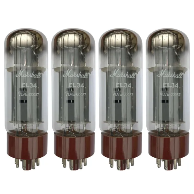 4 x Marshall EL34 Valves (Tubes) Matched Quad NEW TESTED