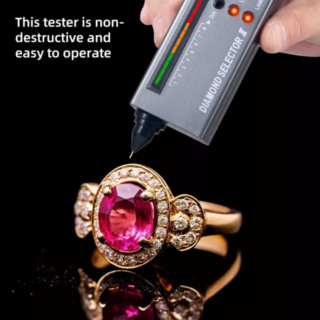 Jeweler diamond tool kit : Portable Diamond Tester Illuminated Loupe practical