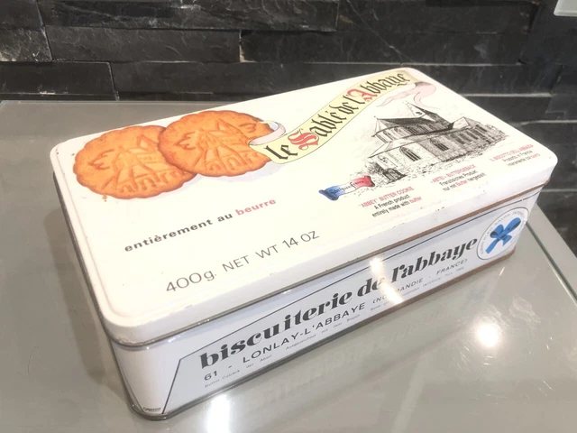 Ancienne Boîte Publicitaire Biscuits Grellier St Michel – Métal – Années 1920 – France