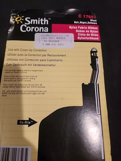 Smith Corona 17657  C17657 Type IIA Coronamatic Typewriter Ribbon Cartridge