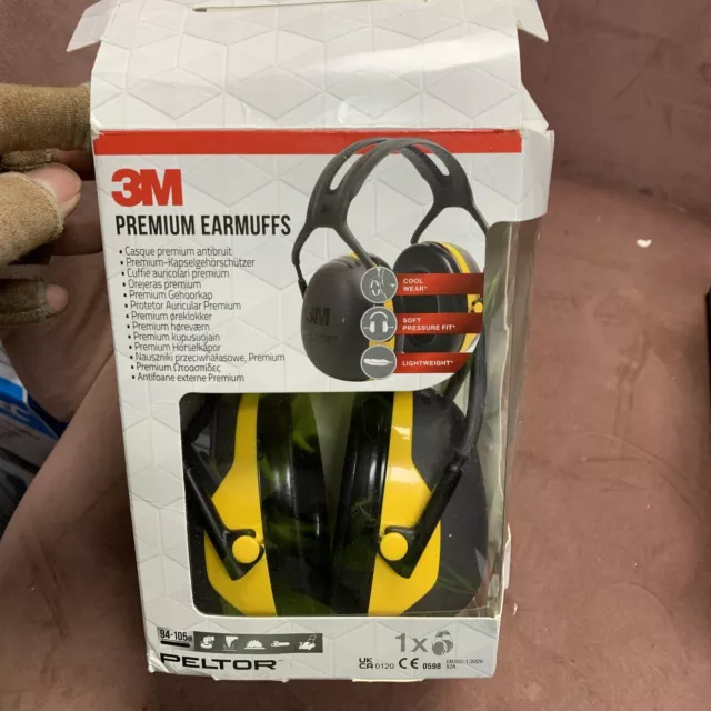 3M Peltor X2AC1 Ear Defenders Ear Muffs Premium Headband Optime EN352