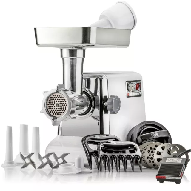 STX Turboforce "Platinum" w/Foot Pedal Electric Meat Grinder & Sausage Stuffer