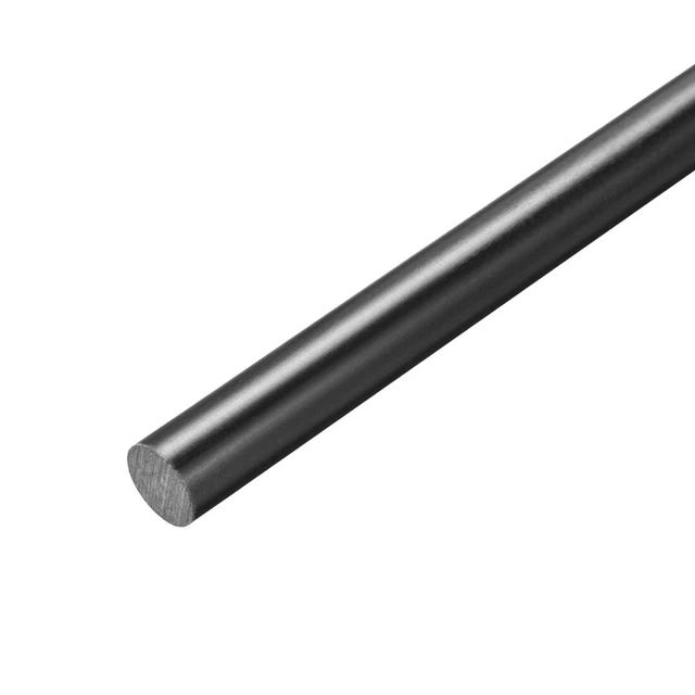 Asta rotonda FRP plastica bastoncini profumati per tecnologia 5 mm diametro 50 cm lunghezza nero