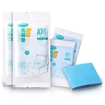 Paquete de 10 fundas de asiento de inodoro papel desechable asiento de inodoro universal Cov-H1