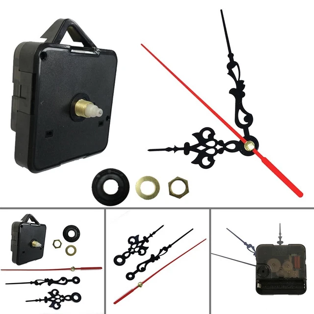 Mouvement Horloge Quartz Silencieux - Kit Réparation Avec Aiguilles - Pour Création 3D Et DIY